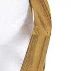 Set da conversazione da esterno Solano 5 pezzi in legno con tavolino rotondo - Bianco/Teak - Christopher Knight Home: Legno di acacia, resistente a raggi UV e acqua