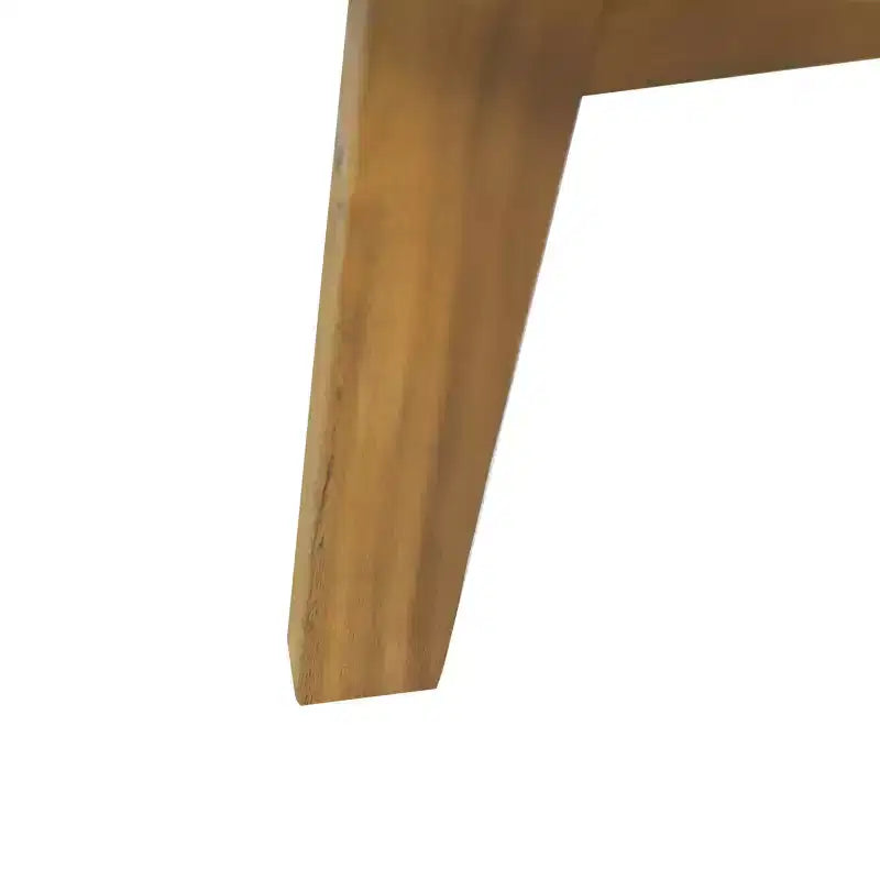 Set da conversazione da esterno Solano 5 pezzi in legno con tavolino rotondo - Bianco/Teak - Christopher Knight Home: Legno di acacia, resistente a raggi UV e acqua