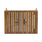 Set chaise longue da esterno Kyoto a 6 pezzi in legno di acacia con cuscini: resistente alle intemperie, resistente ai raggi UV - Christopher Knight Home