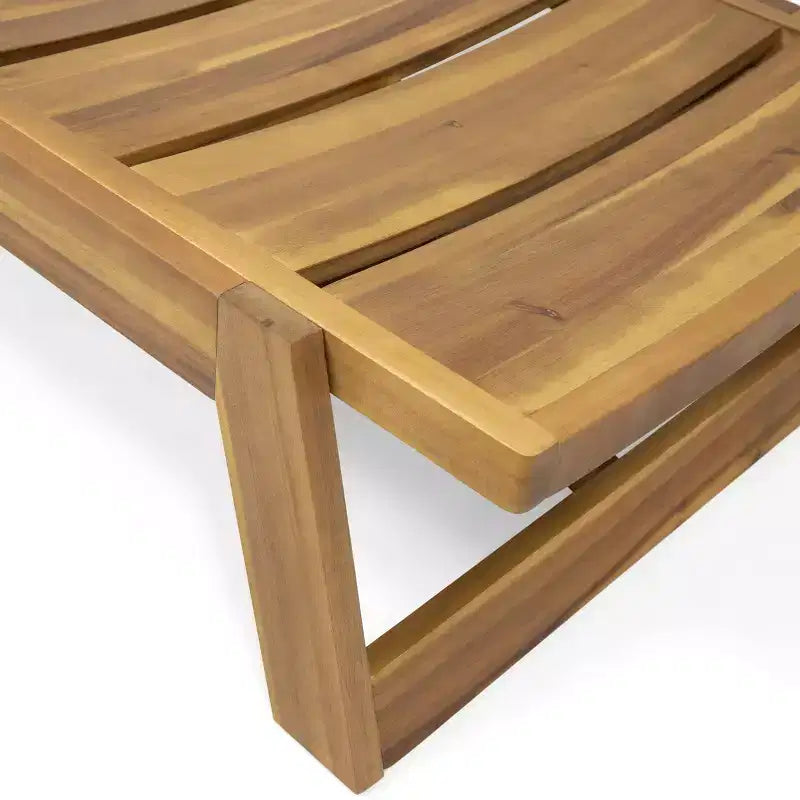 Set chaise longue da esterno Kyoto a 6 pezzi in legno di acacia con cuscini: resistente alle intemperie, resistente ai raggi UV - Christopher Knight Home