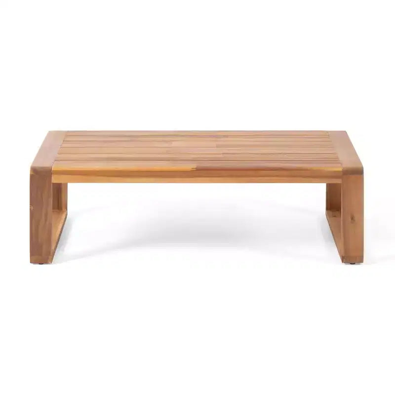 Set conversazione a 4 posti Paloma per esterni in legno di acacia con cuscini: resistente alle intemperie - Christopher Knight Home