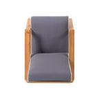 Set conversazione a 4 posti Paloma per esterni in legno di acacia con cuscini: resistente alle intemperie - Christopher Knight Home