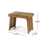 Set di 3 Chaise Longue da Esterno in Legno di Acacia Kyoto con Cuscini - Teak/Crema - Christopher Knight Home: Set da Patio con Tavolino Accent