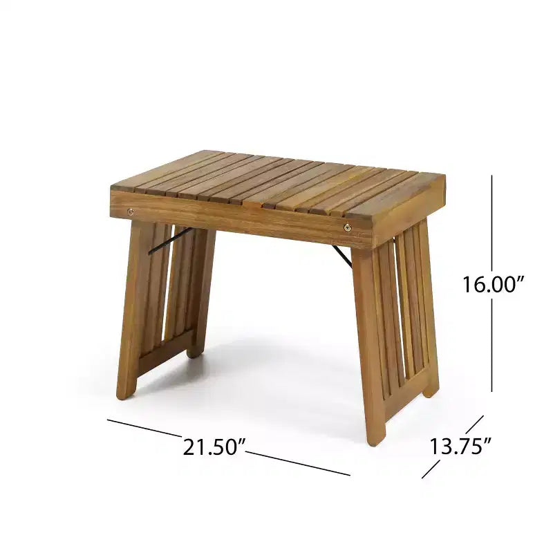 Set di 3 Chaise Longue da Esterno in Legno di Acacia Kyoto con Cuscini - Teak/Crema - Christopher Knight Home: Set da Patio con Tavolino Accent