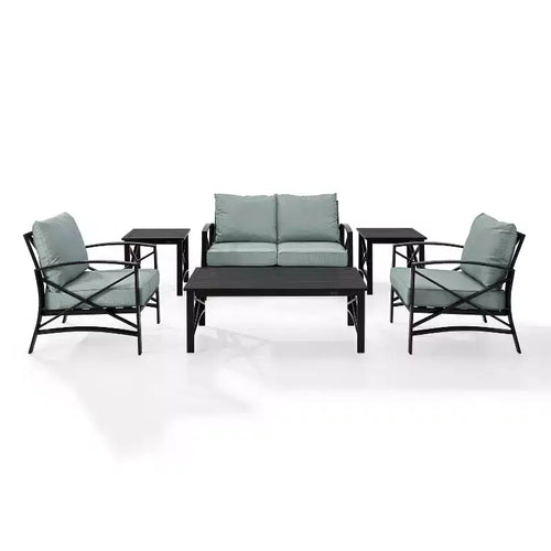 Set da 6 posti a sedere per esterni Kaplan Mist - Crosley