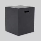 Cape Coral 3pc Aluminum and Rectangular MGO Fire Table Set - Gray - Christopher Knight Home: Outdoor Chat Set with Propane Firepit