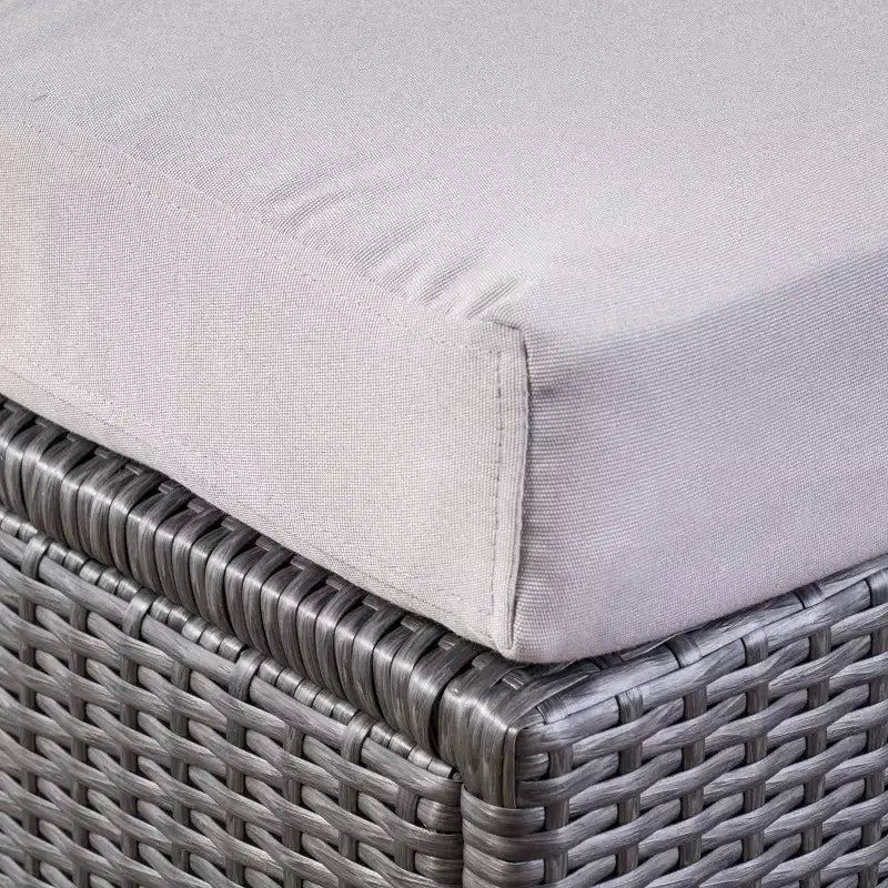 Set Divano Sezionale in Vimini da 9 pezzi Santa Rosa: Struttura in Alluminio e Resistente all'Acqua - Christopher Knight Home