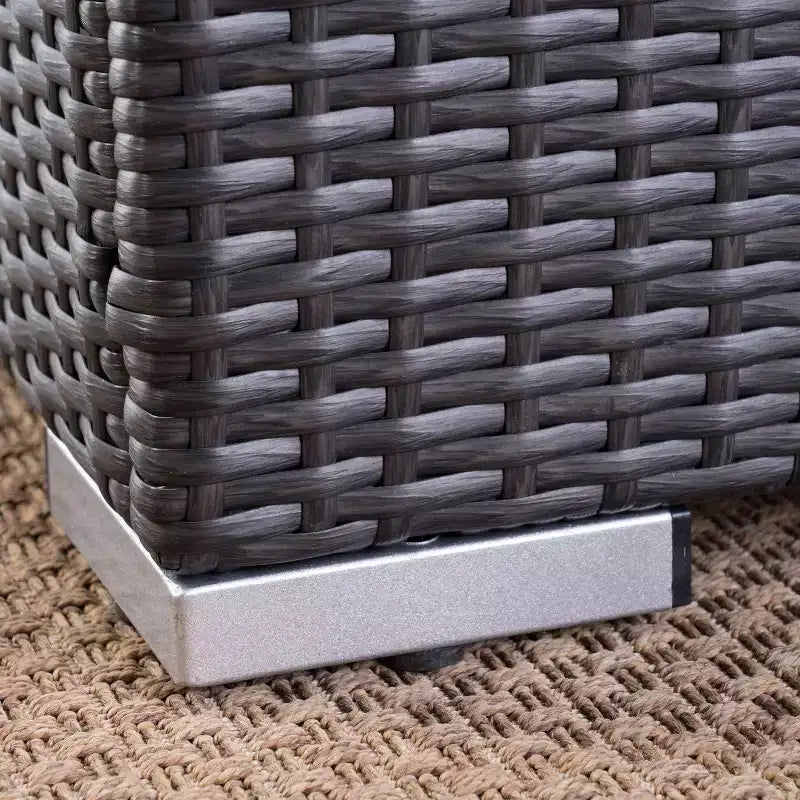 Set Divano Sezionale in Vimini da 9 pezzi Santa Rosa: Struttura in Alluminio e Resistente all'Acqua - Christopher Knight Home