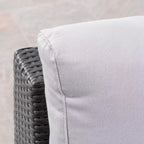 Set Divano Sezionale in Vimini da 9 pezzi Santa Rosa: Struttura in Alluminio e Resistente all'Acqua - Christopher Knight Home