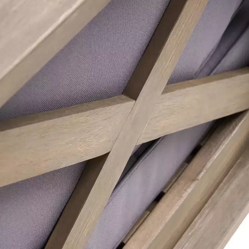 Set divano componibile da patio Brava in acacia a 7 pezzi con focolare grigio - Christopher Knight Home