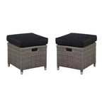 Monaco 4pc Set: Reclining Chairs & Ottomans, Water-Resistant - Alaterre Furniture