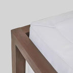 Divanetto modulare 2 pezzi in acacia Brava - Grigio/Bianco - Christopher Knight Home