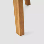 Barton Set 2 Pezzi Sedia Club e Tavolino in Legno di Acacia – Teak/Bianco – Christopher Knight Home: Set Lounge da Esterno con Cuscini