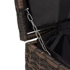 Set da conversazione da esterno in vimini 6 pezzi con cuscini - Arancione - EDYO LIVING: Rattan in resina, Gommapiuma in poliestere