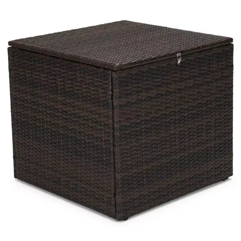6pc Wicker Outdoor Conversation Set - Orange - EDYO LIVING: Weather-Resistant Rattan Patio Seating, Removable Cushions