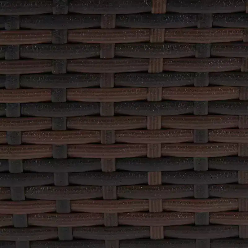 6pc Wicker Outdoor Conversation Set - Orange - EDYO LIVING: Weather-Resistant Rattan Patio Seating, Removable Cushions