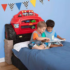 Testiera per letto singolo "Monster Truck Kids"