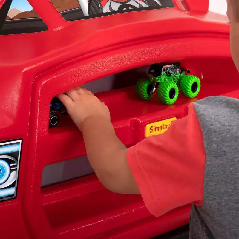 Testiera per letto singolo "Monster Truck Kids"