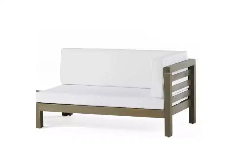 GDFStudio Cascada, set divano sezionale a 9 posti per esterni in legno di acacia con cuscini