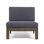 GDFStudio Cascada, set divano sezionale a 9 posti per esterni in legno di acacia con cuscini