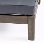 GDFStudio Cascada, set divano sezionale a 9 posti per esterni in legno di acacia con cuscini