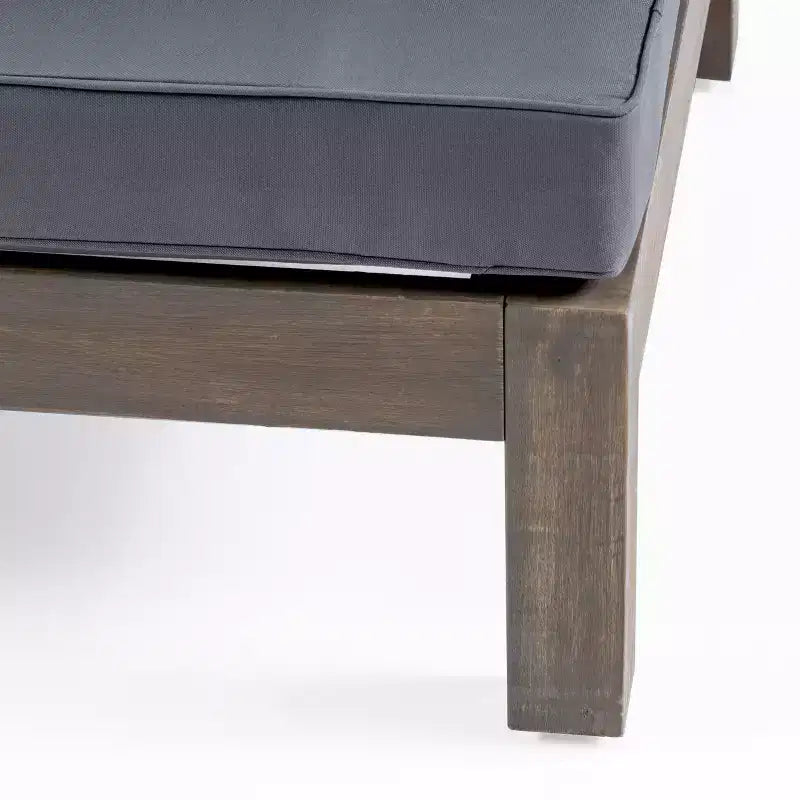 GDFStudio Cascada, set divano sezionale a 9 posti per esterni in legno di acacia con cuscini