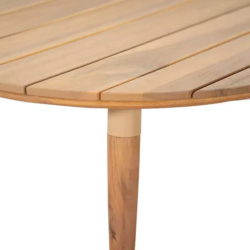 Christopher Knight Home Zill - Set moderno da 4 pezzi con sedute in legno di acacia e corda intrecciata per patio, con tavolino da caffè a doghe