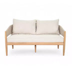 Christopher Knight Home Zill - Set moderno da 4 pezzi con sedute in legno di acacia e corda intrecciata per patio, con tavolino da caffè a doghe