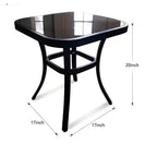 ALAULM Aluminum Patio Furniture Set 6-Seat Modern Metal Outdoor Conversation Sets w/45in Propane Fire Pit Table, Swivel Rocking Chairs