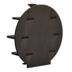Mensola a muro in legno a forma di luna – Espositore per cristalli e oli essenziali (12 x 12 x 3 pollici)