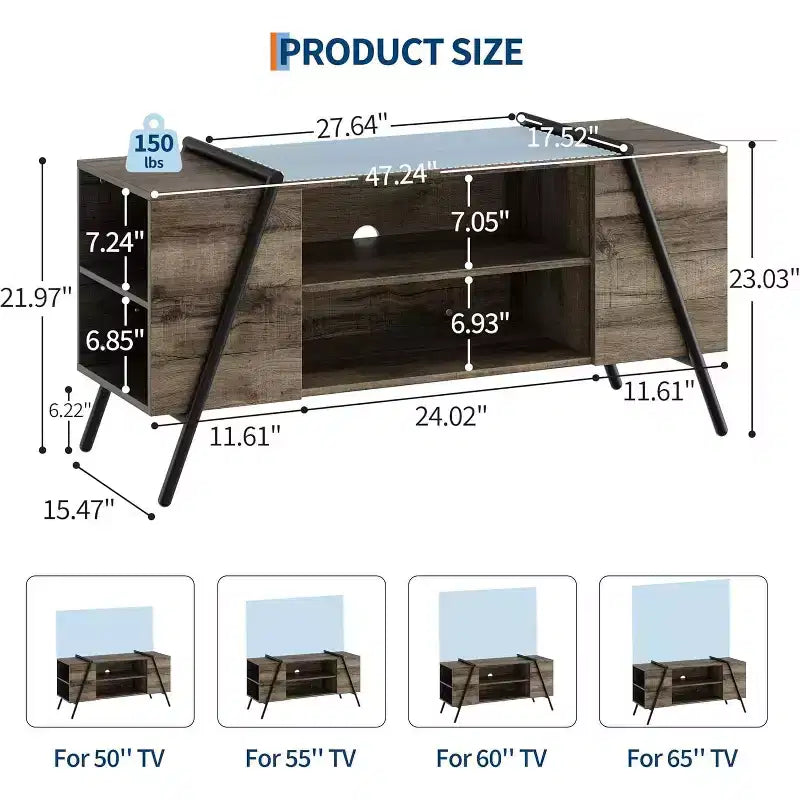 Mobile TV con Contenitore per TV da 50–55 Pollici