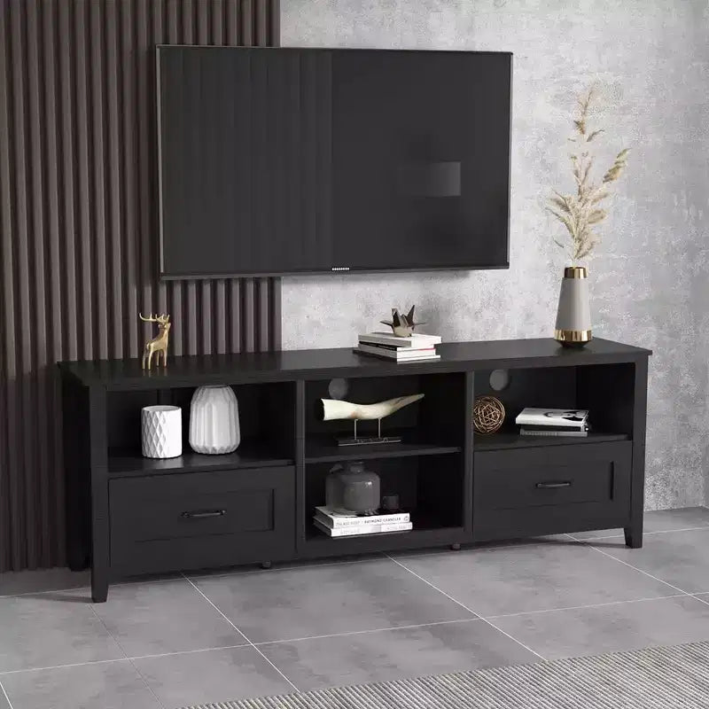 Mobile TV con cassetti e ripiano aperto per TV fino a 70 pollici