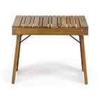 Christopher Knight Home Perla Outdoor Acacia Wood 6 Piece Chaise Lounge and Side Table Set