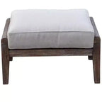 Set 2 pz. poltrona club e pouf Courtyard Casual Bermuda in teak FSC Include: Una poltrona club e un pouf