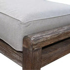 Set 2 pz. poltrona club e pouf Courtyard Casual Bermuda in teak FSC Include: Una poltrona club e un pouf