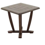 Courtyard Casual Avalon FSC Teak 3 pc Seating Set Includes: Two Club Chairs and One Square End Table