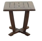 Courtyard Casual Avalon FSC Teak 3 pc Seating Set Includes: Two Club Chairs and One Square End Table