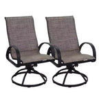 Courtyard Casual Santa Fe Aluminum Sling Swivel Rocker Set of 2