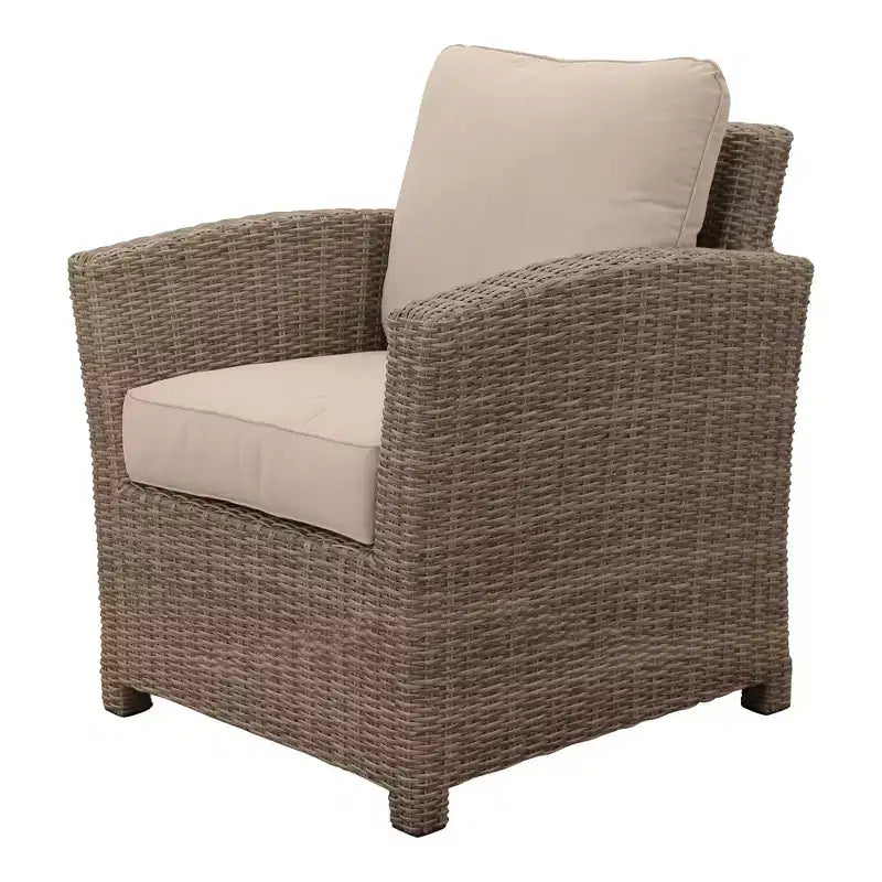 Courtyard Casual Capri 3 pc Chat Set Includes: One End Table and Two Club Chairs