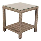 Courtyard Casual Capri 3 pc Chat Set Includes: One End Table and Two Club Chairs