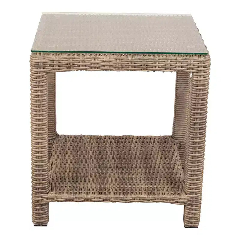 Courtyard Casual Capri 3 pc Chat Set Includes: One End Table and Two Club Chairs