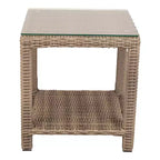 Courtyard Casual Capri 3 pc Chat Set Includes: One End Table and Two Club Chairs