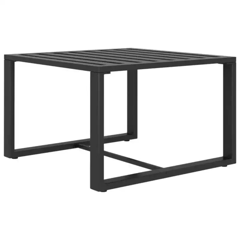 vidaXL 3 Piece Patio Sofa Set with Cushions Aluminum Anthracite