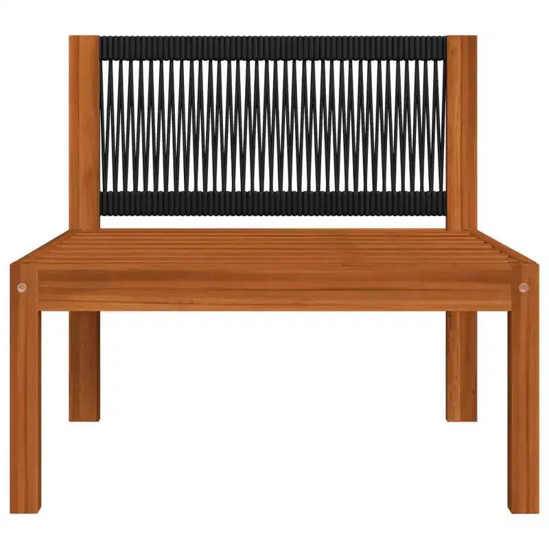 vidaXL Modern Patio Lounge Set - 6 Piece Cream Solid Acacia Wood with Cushions - for Garden, Patio, or Living Room