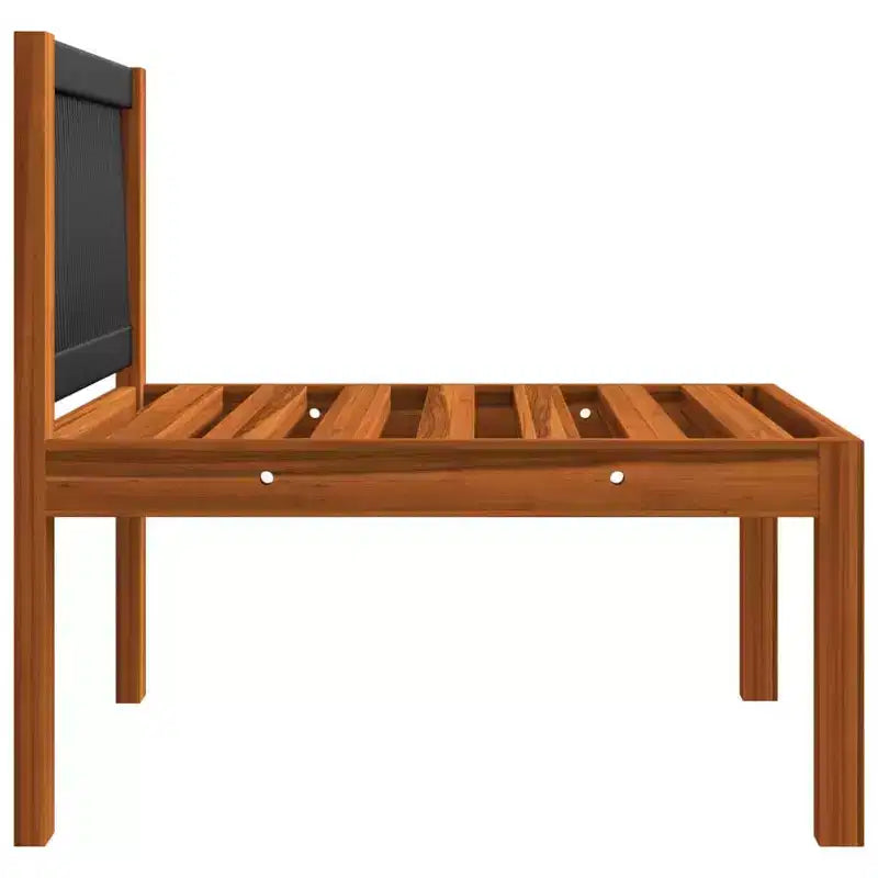 vidaXL Modern Patio Lounge Set - 6 Piece Cream Solid Acacia Wood with Cushions - for Garden, Patio, or Living Room
