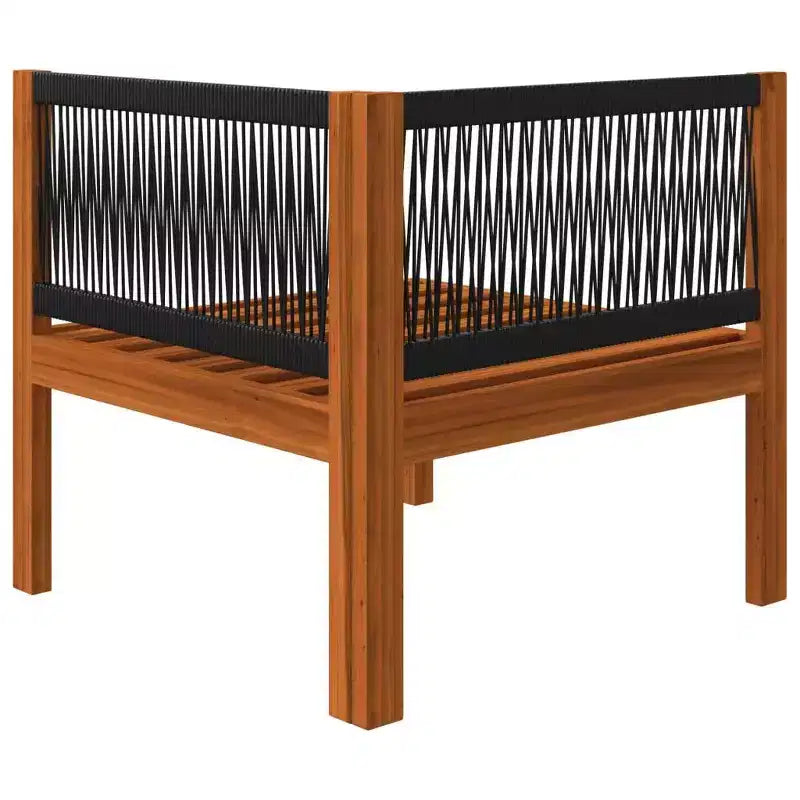 vidaXL Modern Patio Lounge Set - 6 Piece Cream Solid Acacia Wood with Cushions - for Garden, Patio, or Living Room