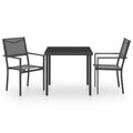 vidaXL Patio Dining Set Outdoor Table and Chair Patio Conversation Set Steel