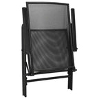vidaXL Patio Dining Set Patio Mesh Dining Table and Chair Steel Anthracite