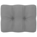 vidaXL Garden Lounge Set Natural wood, Grey cushions
