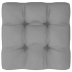 vidaXL Garden Lounge Set Natural wood, Grey cushions